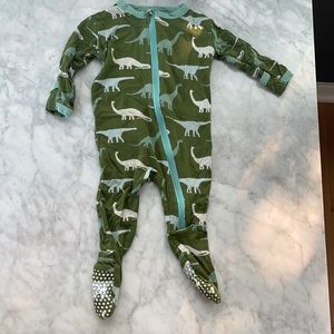 Kickee Pants boys zip onesie